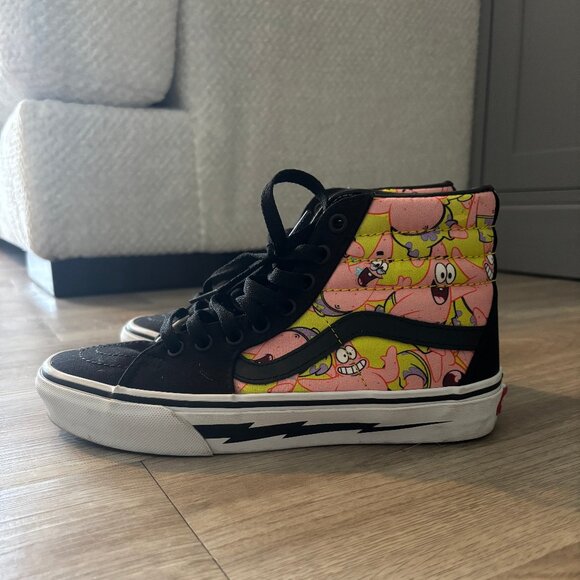 Spongebob Squarepants Patrick Star Custom Vans Sk8-Hi - Picture 1 of 5